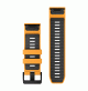 QuickFit 26 Watch Bands - Spark Orange/Graphite Silicone - 26 mm - 010-13393-01 - Garmin